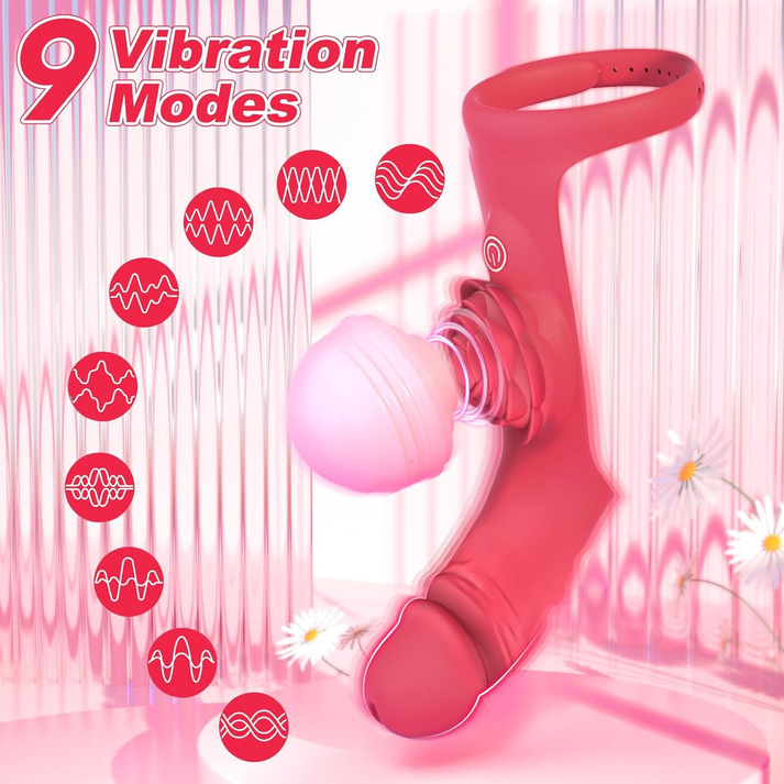 Women's Rose Finger Cots, Electric Wearable Simulation of - gallery image