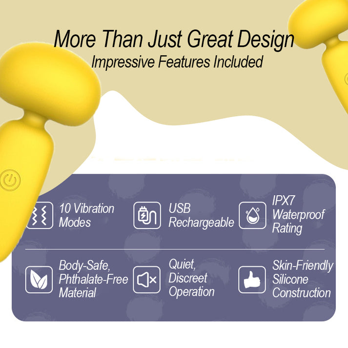 Cute Waterproof Silicone Vibrator-10 Vibration Modes, Quiet Operation — view 8