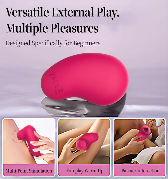 Mini double slap sucking vibrator — view 6
