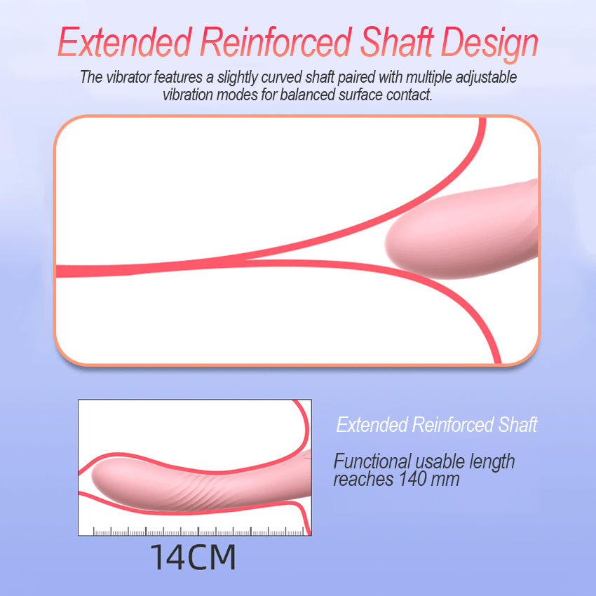 Female Rechargeable Vibrator with 10 Variable Vibration Modes & High-Stable Output Motor