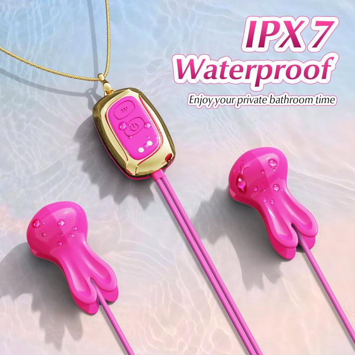 APP - Controlled Rabbit Necklace Nipple Clamps | SM - product image