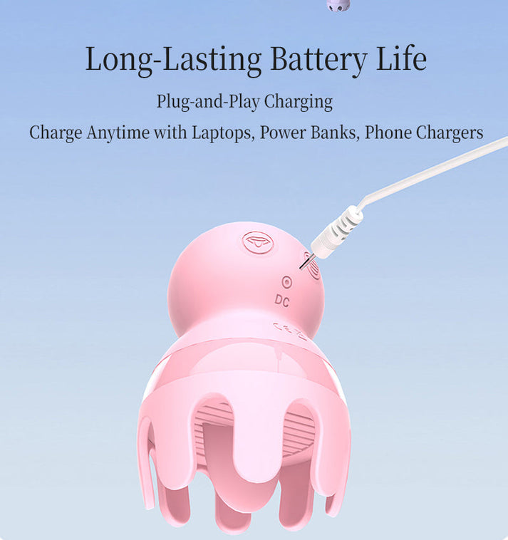 Small octopus sucking licking vibrator clitoral massager for women — view 2