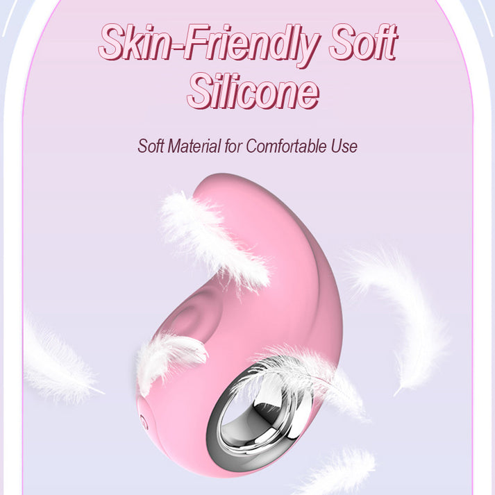 KIEESN Vibrator with Vibration & Tapping Functions, Compact & Portable Silicone Design — view 5