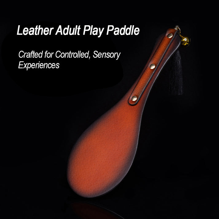 Premium Leather Impact Play Paddle — view 2