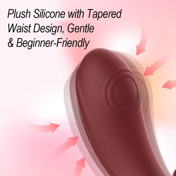 Silicone Vibrator with Suction & Clitoral Stimulation — view 5