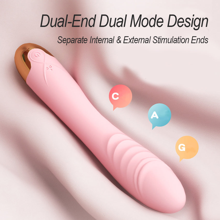 Women’s Dual-Function Intimate Vibrator  360° Rotatable Head, 10 Adjustable Vibration Modes, Textured Silicone Surface, Medical-Grade Silicone & ABS Construction, Low-Noise Discreet Operation