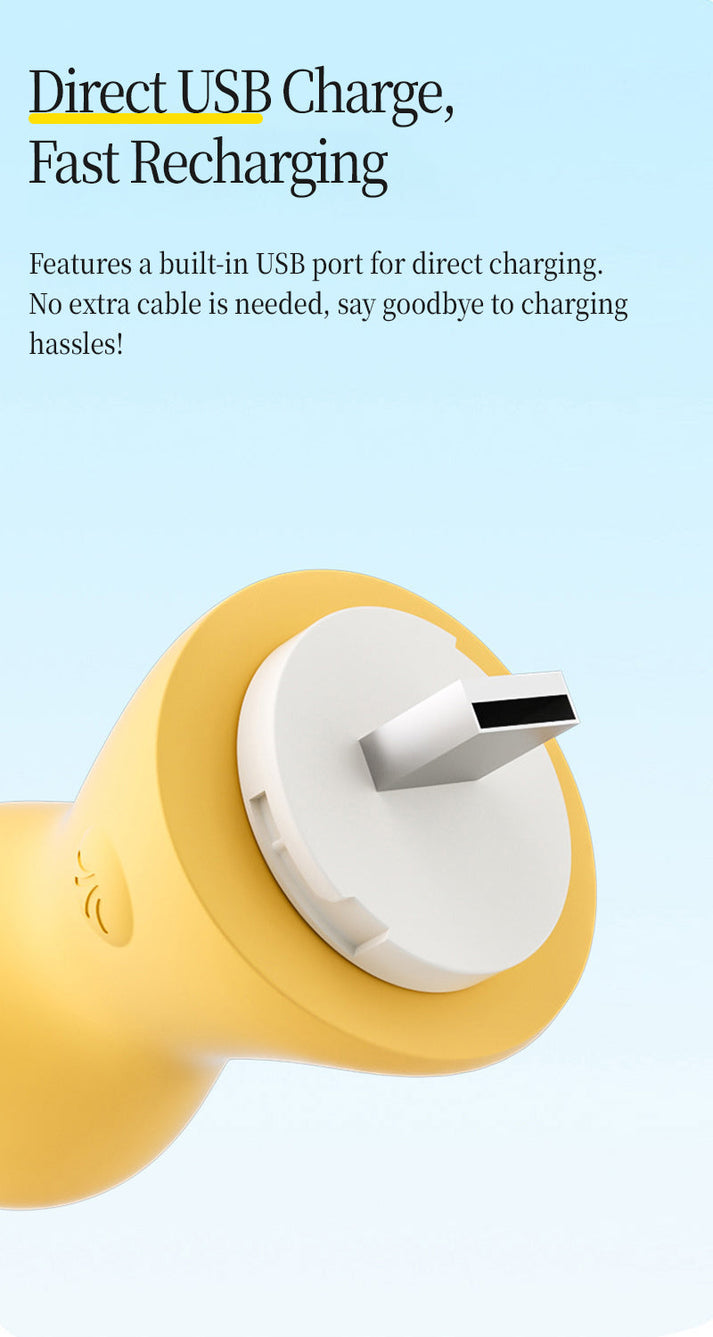 Mmeng Cute Duck Suction Vibrator, Mini Intimate Massager for Female Pleasure — view 8