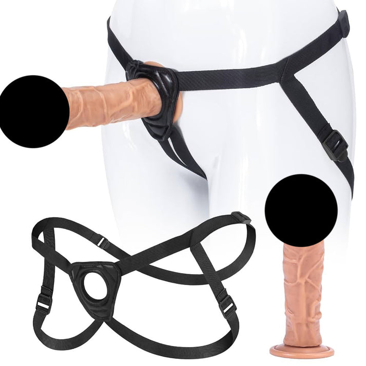 Pull-up strap-on harness dildo briefs