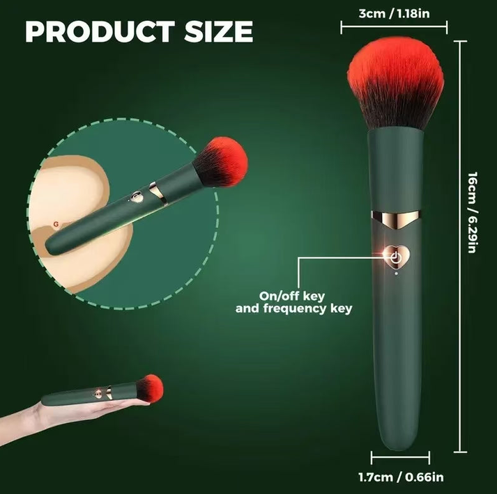 Strong rechargeable brush shaped female vibrator — view 4