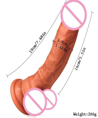 Realistic Dildo Telescopic Heating Vibrator
