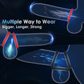 7 Different Sizes Soft Silicone Penis Ring with Vibration - detail view
