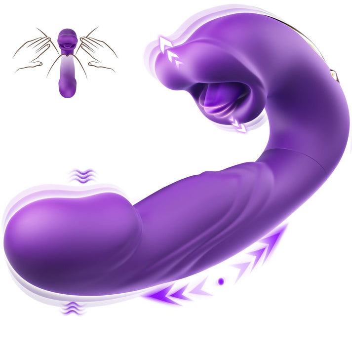 7-mode thrusting vibrating licking tongue vibrator
