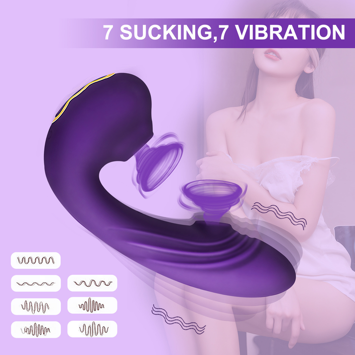 Women's Double - Suction Quick - Thrust Vibrator - detail view