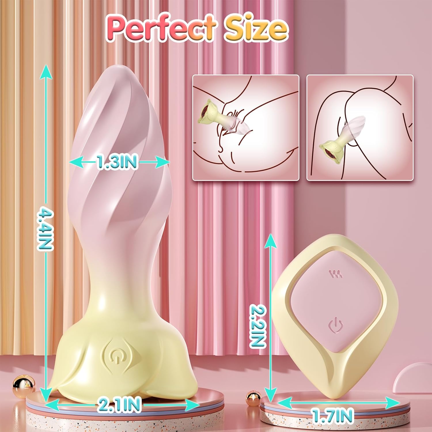 APP & Remote Control Vibrating Anal Plug | 10 Modes | - gallery image