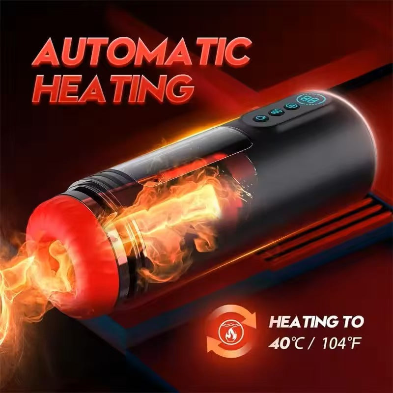 Vibrating and Thrusting Modes Men Masturbators with LCD - additional view