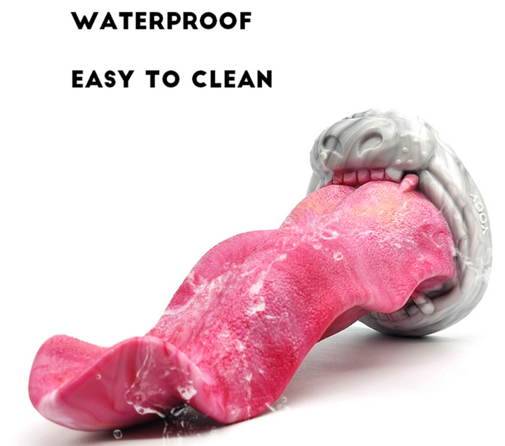 Colorful wolf tongue dildos anal toys — view 7