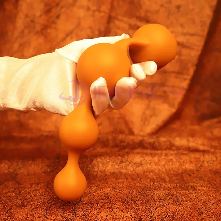 S-XXL Anal Beads Huge 9cm Anal Plug Soft Liquid Silicone Butt Plug Fisting Anal Balls Sex Toys — view 4