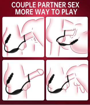 ARCHIE4| Vibrating and Thrusting Anal Plug - additional view