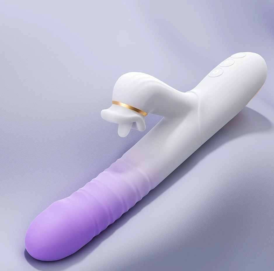 Rotating Beaded Thrusting Tongue Vibrator - gallery image