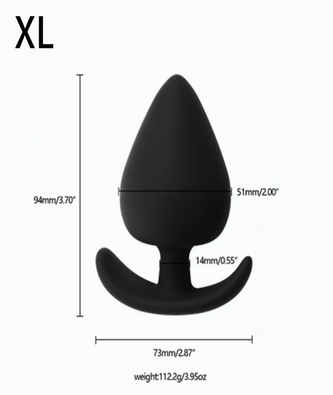 Adult Silicone Butt Plug Anal Plug Unisex Sex Stopper 4 Different Size Adult Toys — view 3