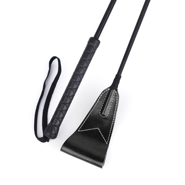 Genuine Leather Adult Play Whip & Paddle Set — view 7