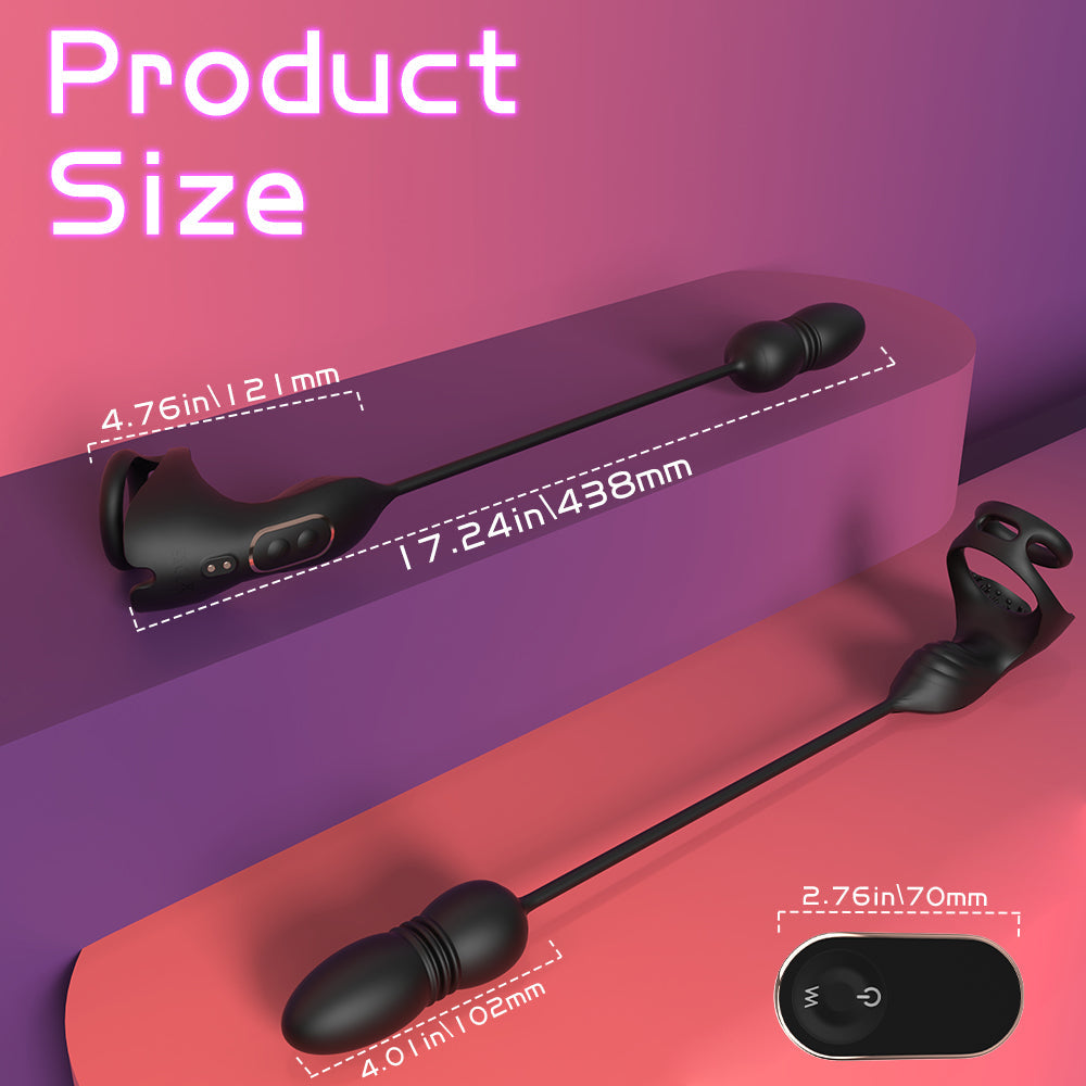 The Double - Ring Essence Locking Ring Vibration Remote - additional view