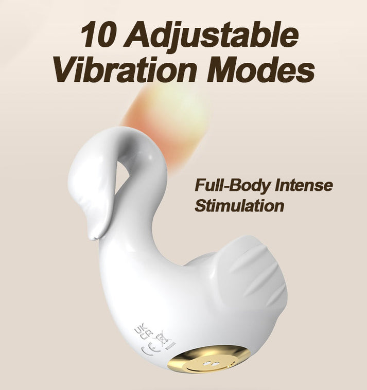 Swan Shaped Suction & Vibration Wand Massager for Women — view 3