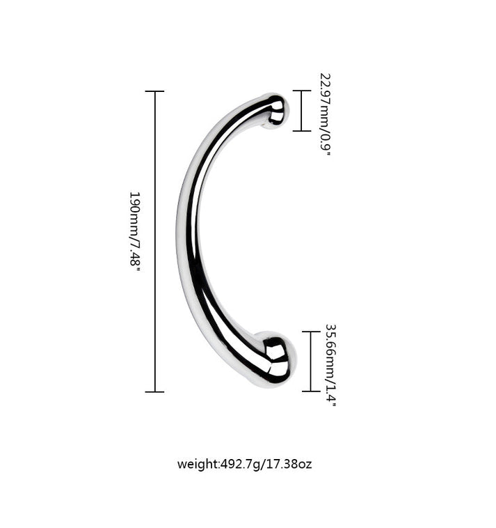 Dual-Ended Metal Anal Plug, Prostate Massager & Anal Dilator, Pleasure Toy for Men & Women — view 2