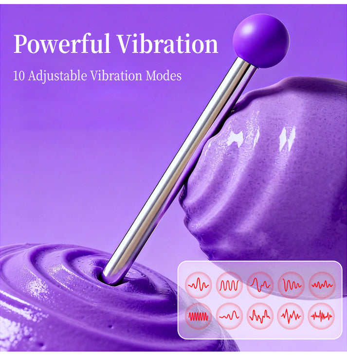 Silent Anal Vibrator with Pull Beads, Multi-Speed Powerful Vibration for Women — view 2