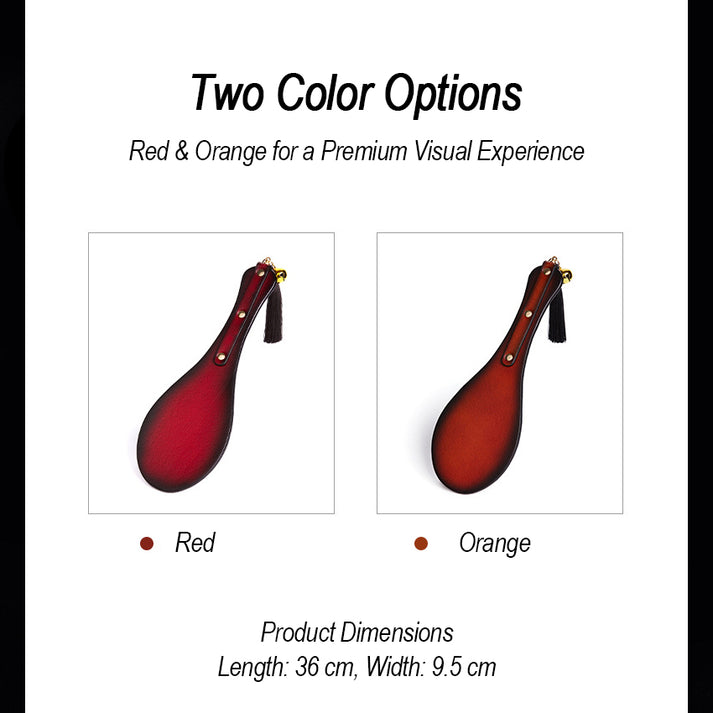 Premium Leather Impact Play Paddle — view 3