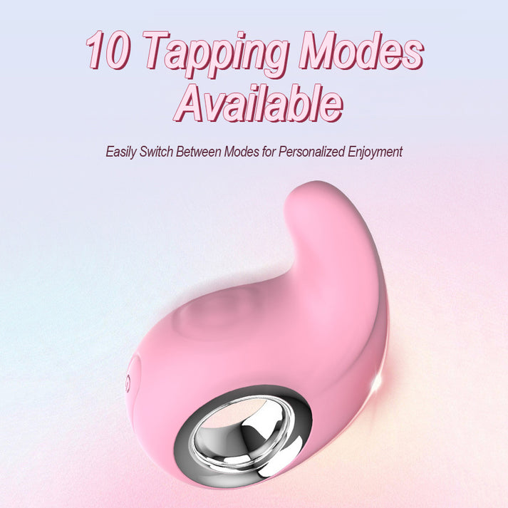 KIEESN Vibrator with Vibration & Tapping Functions, Compact & Portable Silicone Design — view 6