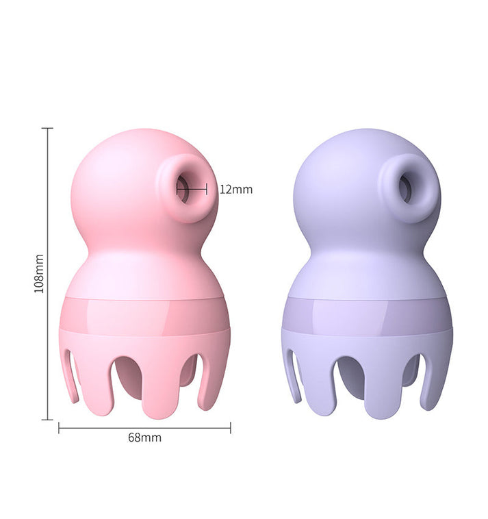 Small octopus sucking licking vibrator clitoral massager for women — view 3