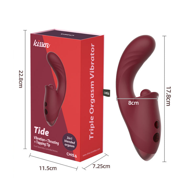 Female Silicone Vibrator with Telescopic & Pulsing Functions — view 6