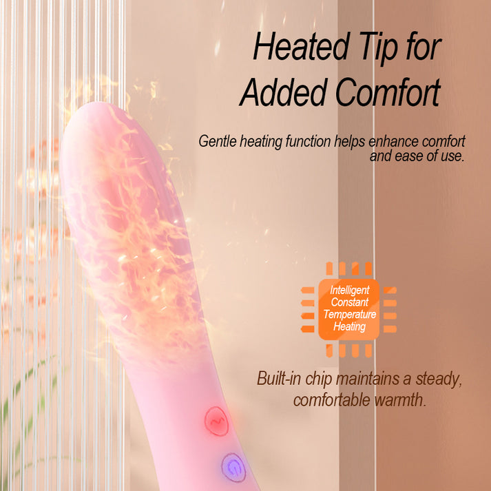 Heated Silicone Vibrator for Women, ABS Material, 10 Vibration Modes, Quiet Design — view 6