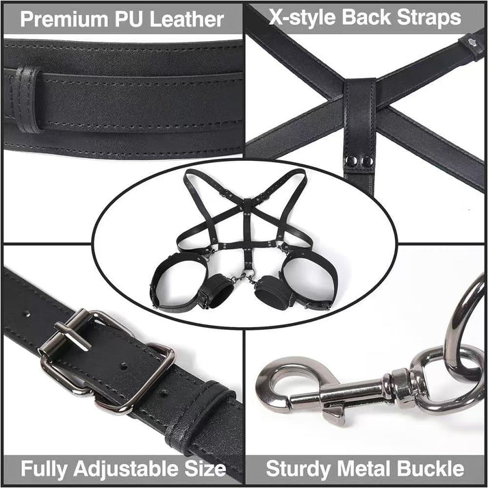 Vibrating Anal Hook BDSM Sex Bondage Adjustable Behind - gallery image