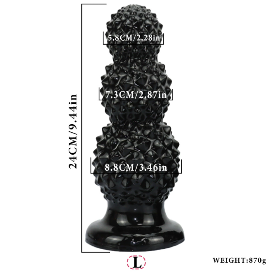 Multiple sizes Durian shaped Anal plug — view 2