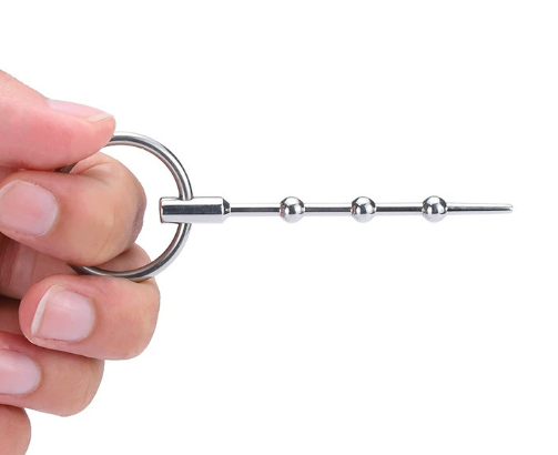 SM Beginner's urethral dilation Male urethral punishment — view 5
