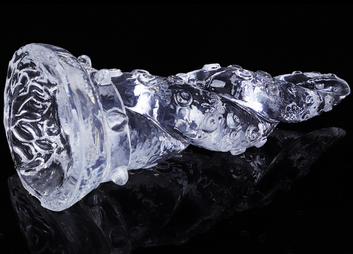 Special - Shaped Anal Plug Dildo Crystal Double Dragon - extra detail view