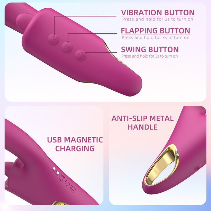 Tongue licking vibrator G-spot adult feminine products female masturbation