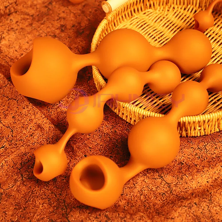 S-XXL Anal Beads Huge 9cm Anal Plug Soft Liquid Silicone Butt Plug Fisting Anal Balls Sex Toys — view 5