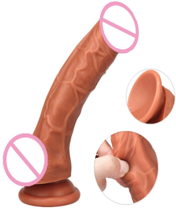 Realistic Dildo Telescopic Heating Vibrator — view 3