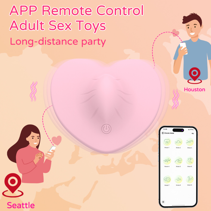 Heart - Shaped APP and Remote Control Vibrator - gallery image