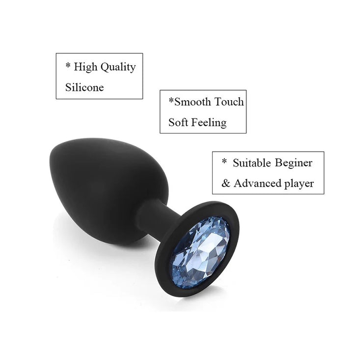 Adult Silicone Anal Plug Dildos Bullet Vibrator Butt Plugs Sex Toys — view 6