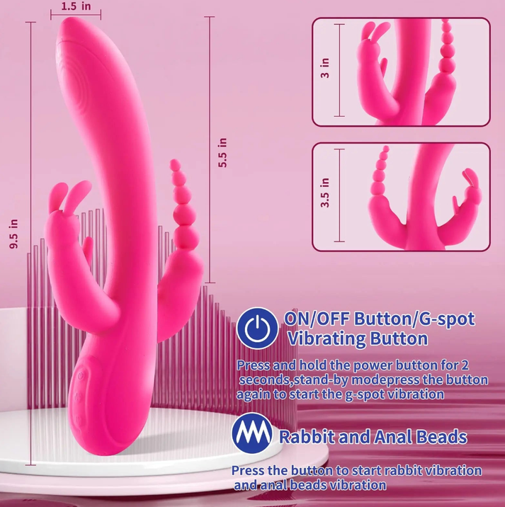 Triple Stimulation Rabbit Vibrator — view 3