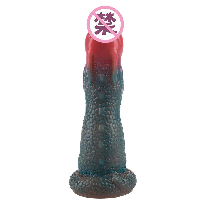 Fantasy dragon-shaped silicone dildo