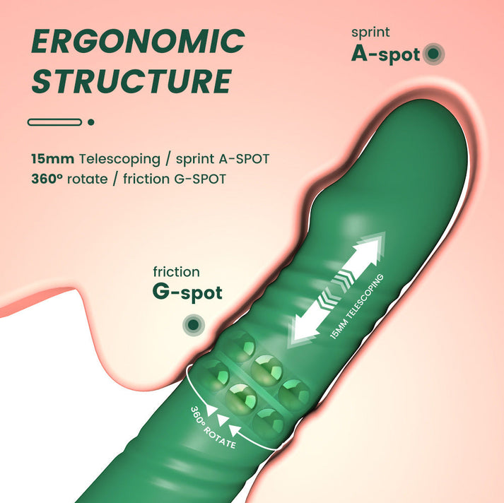 Dark Green Ball - Bearing Ten - Frequency Vibrator - alternate view