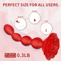 Rose Twisting Bead Pull Anal Vibrators - alternate gallery view