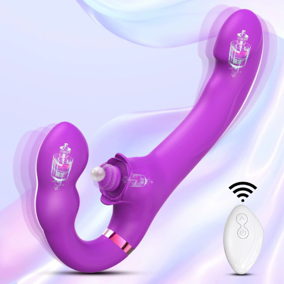 Dual-ended remote couples vibrator