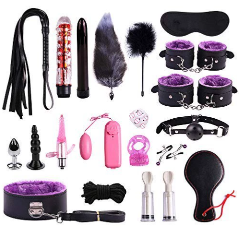 Bondage Leather and Faux Fur 10 - Piece & 11 - Piece Set - gallery view