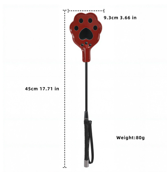 SM Leather Cat PAWS long racket — view 4